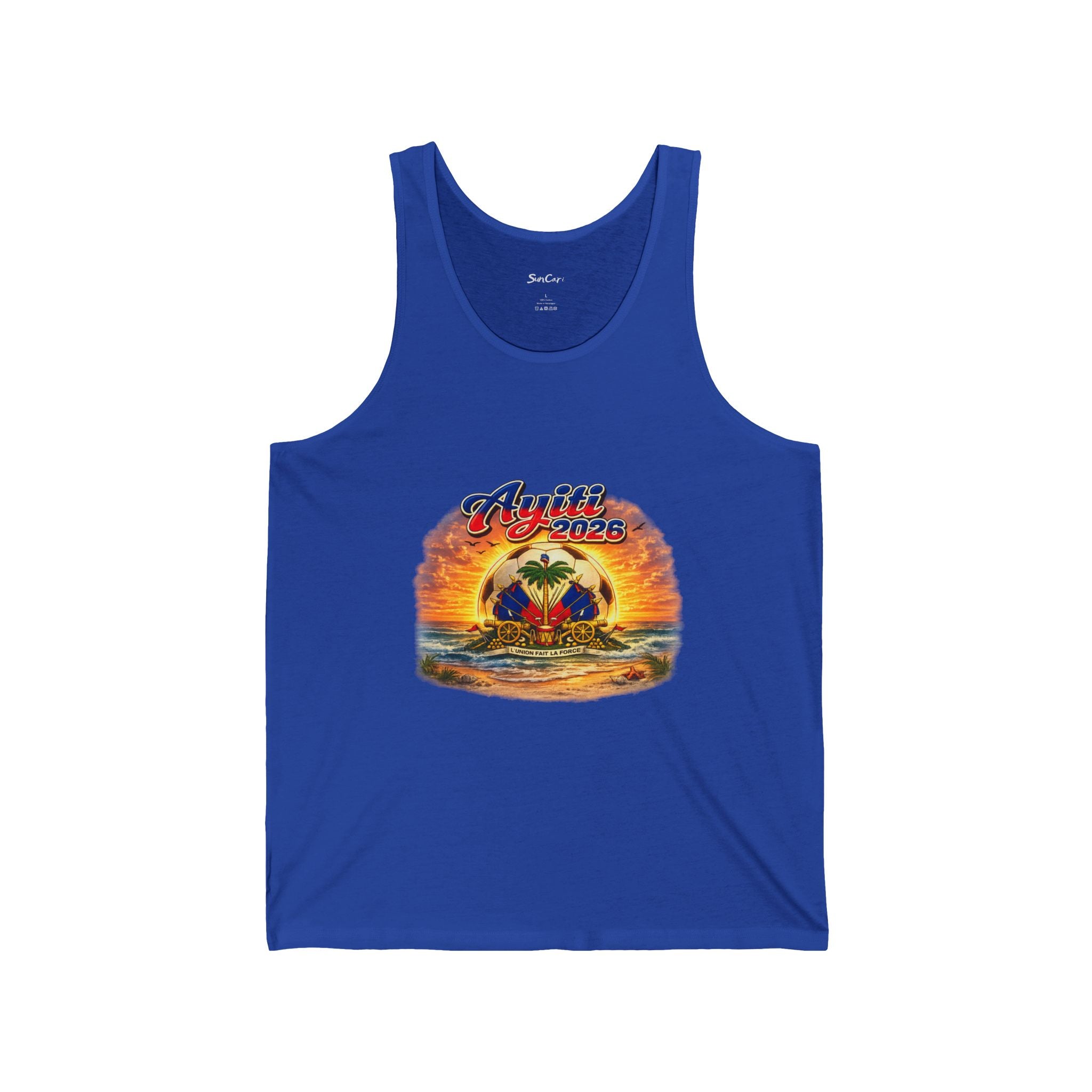 Ayiti soccer ball sunset Tank-top