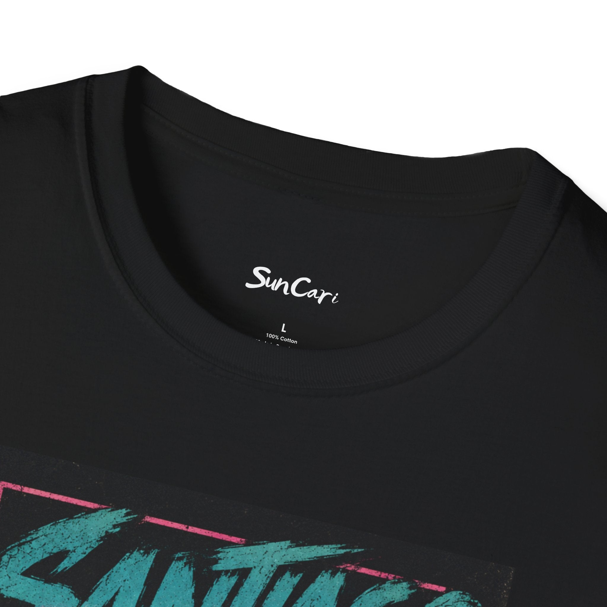 Santiago Retro Vaporwave T-Shirt — Neon Cityscape Tee