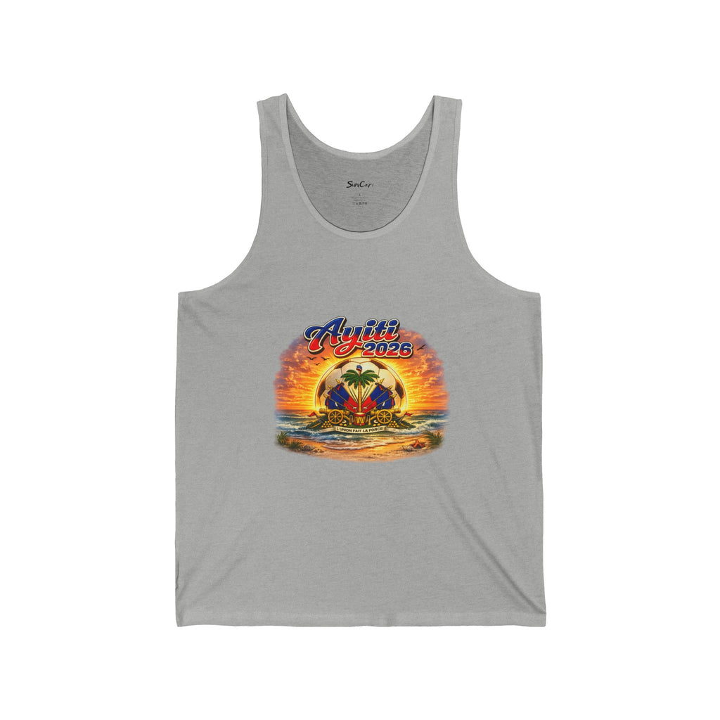 Ayiti soccer ball sunset Tank-top