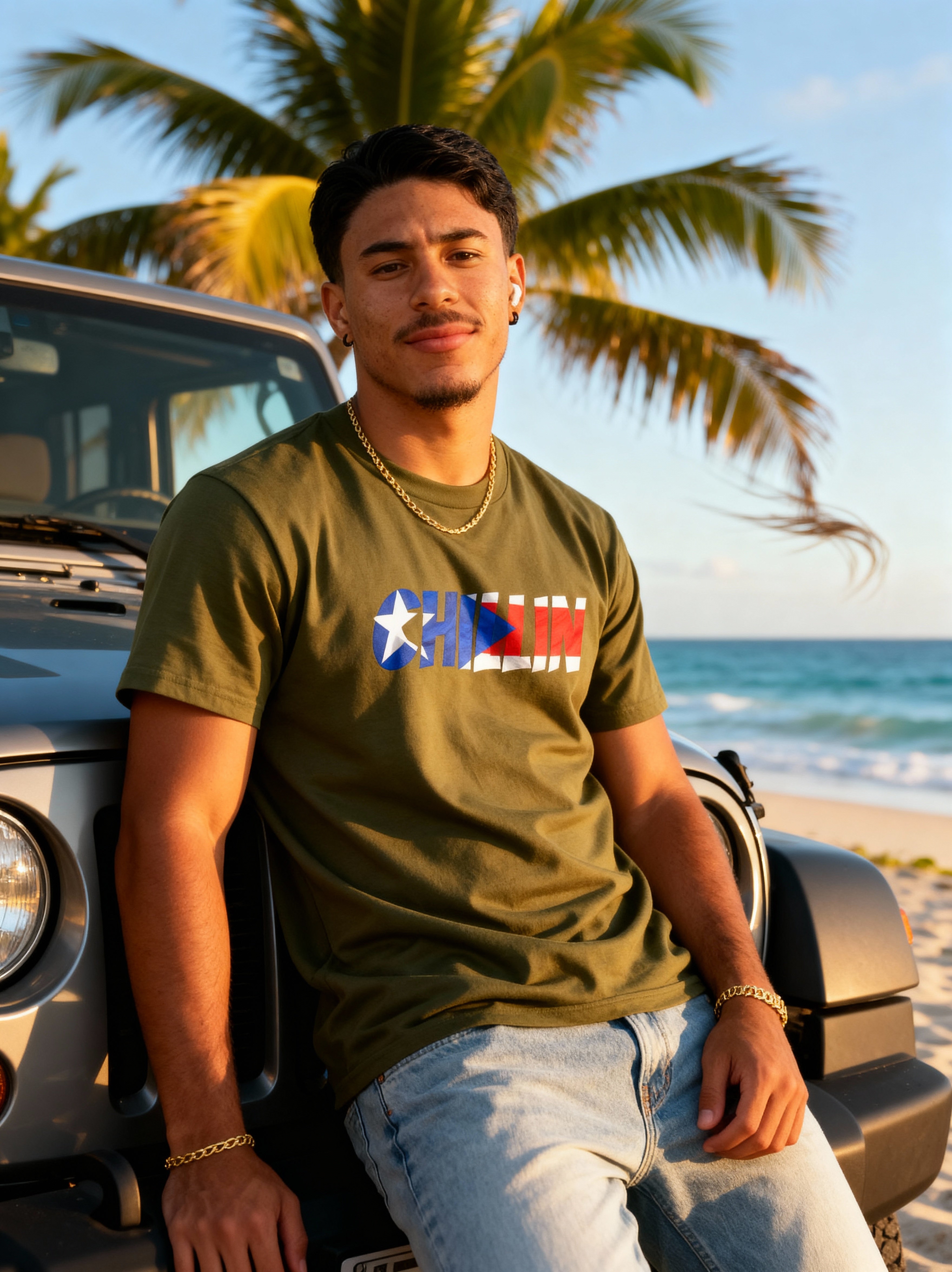 CHILLIN Puerto Rican Flag Tee
