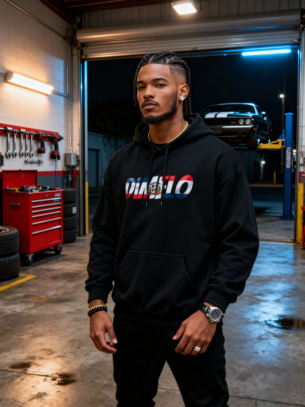 DIMELO Dominican Flag Hoodie