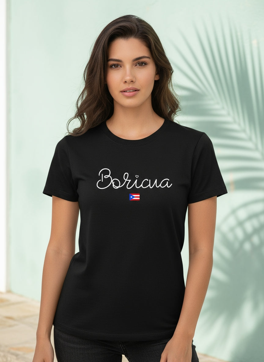 Boricua T-Shirt with Puerto Rico Flag