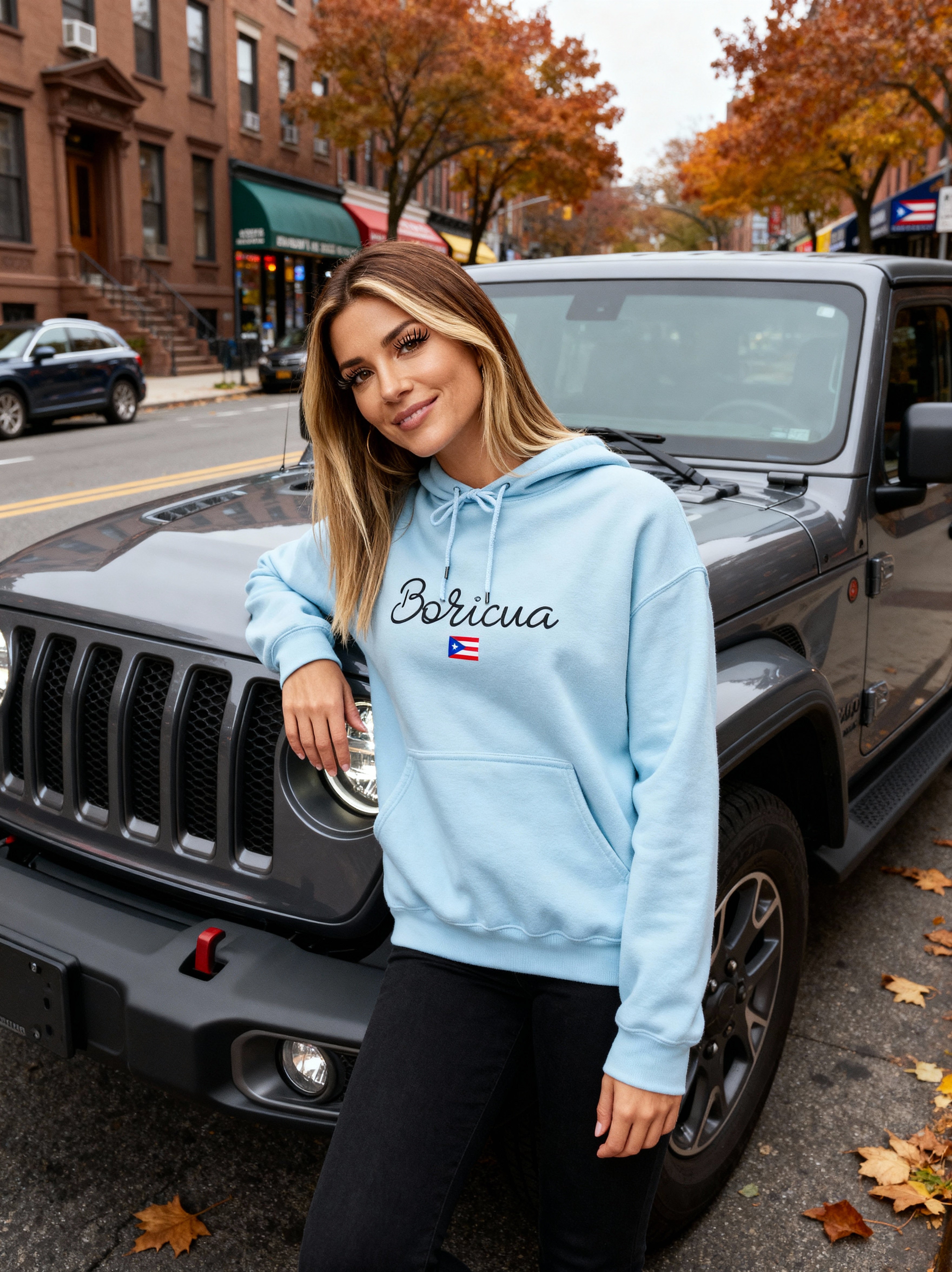Boricua Hoodie with Flag