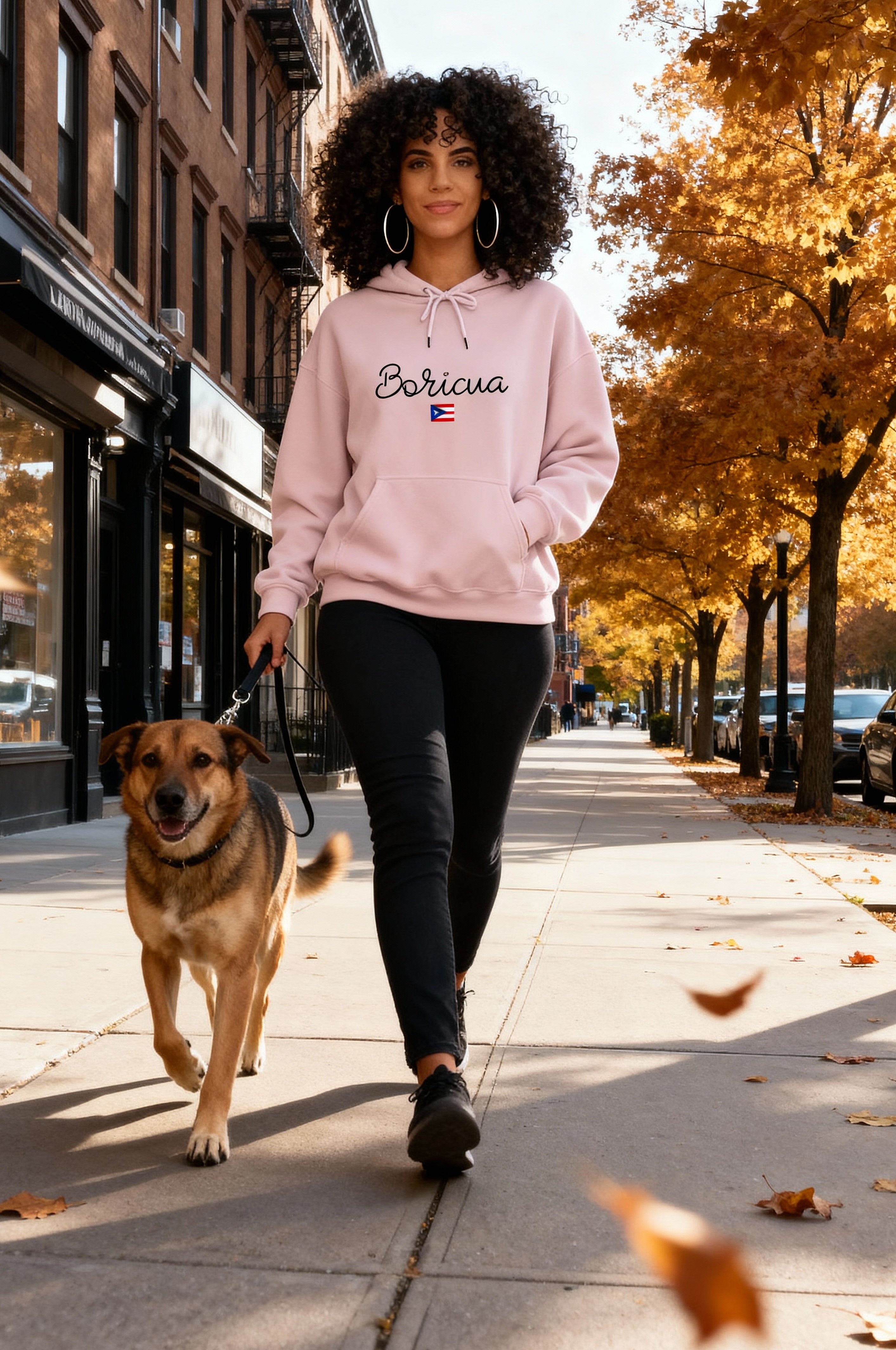 Boricua Hoodie with Flag