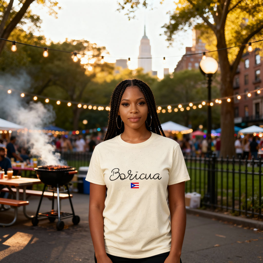 Boricua T-Shirt with Puerto Rico Flag