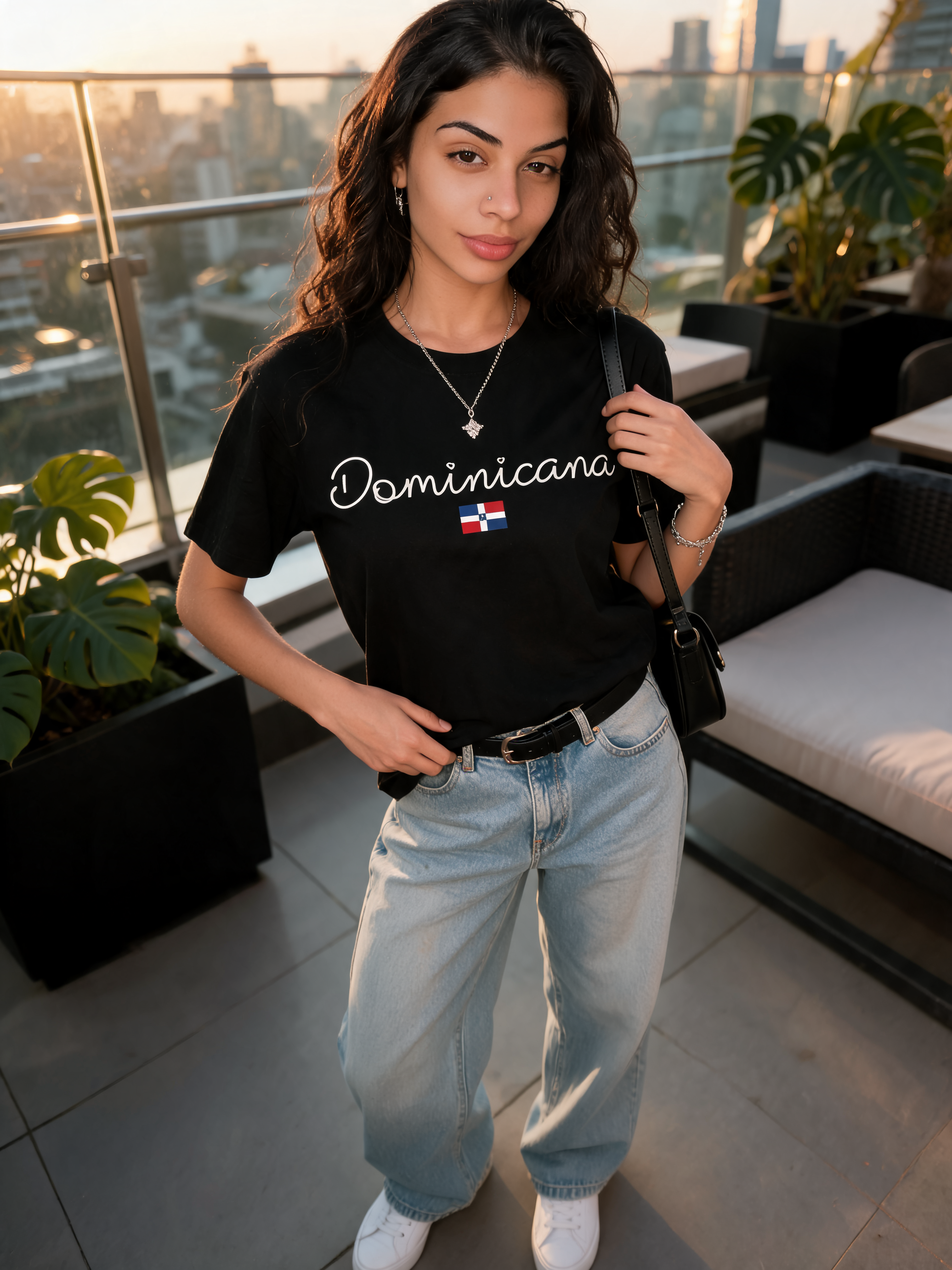 Dominicana small flag Tee