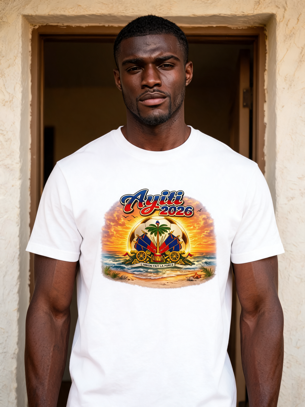 Sunset Ayiti 2026 Soccer Tee